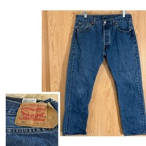 Levi's Men's Classic 501 Button Fly Straight Jeans